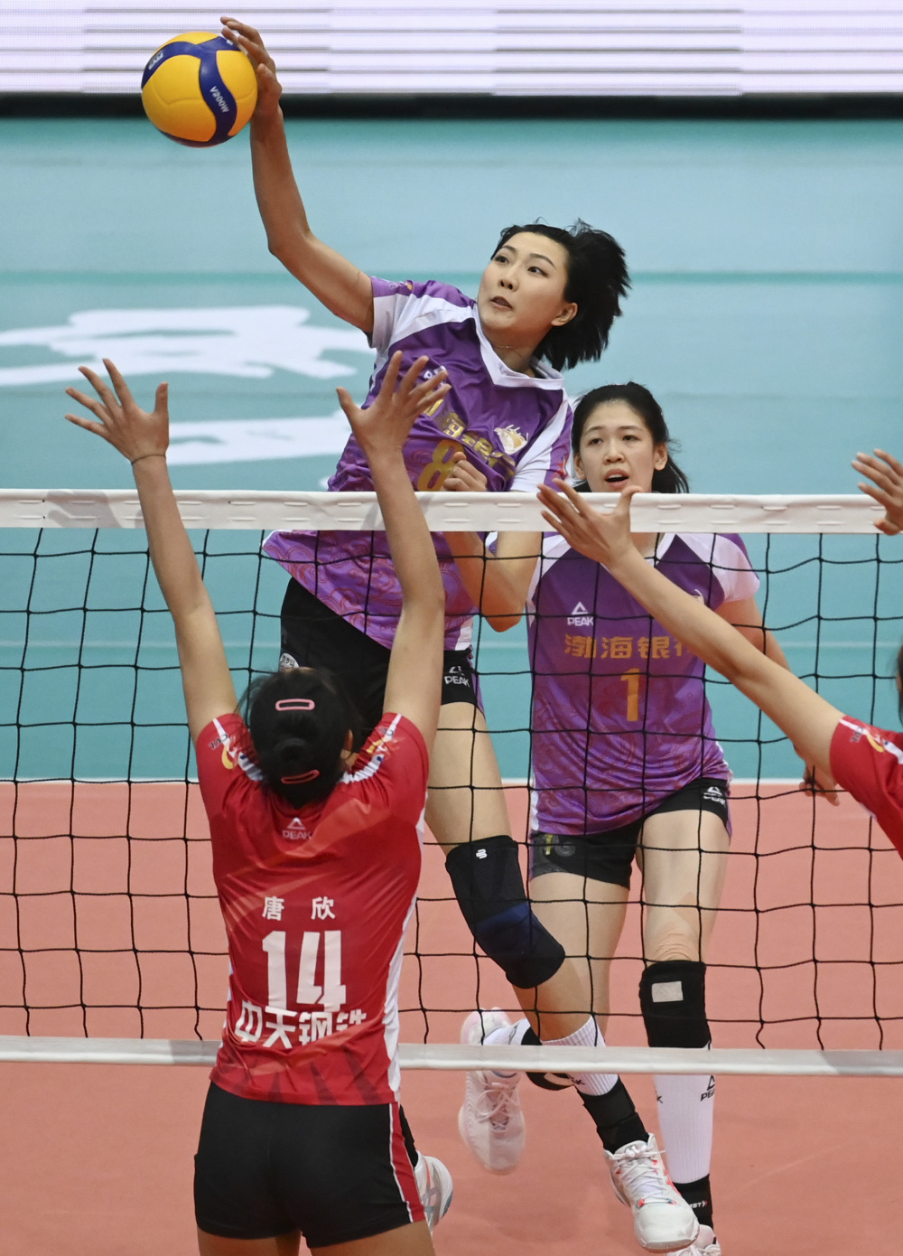 排球——女排超级联赛:天津渤海银行晋级决赛