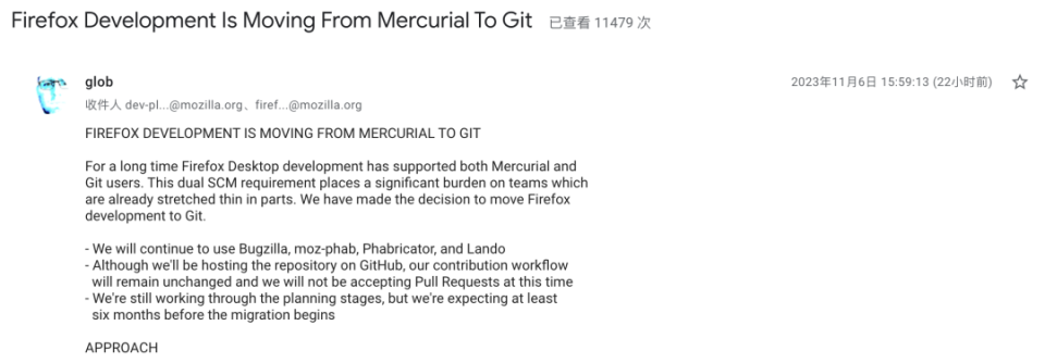用 Git 而放弃 Mercurial，浏览器 Firefox 宣布六个月后迁移主存储库！_腾讯新闻