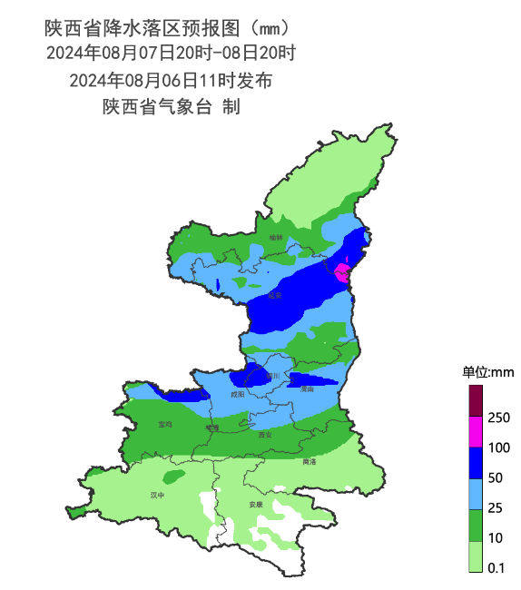 陕西气候分布图片