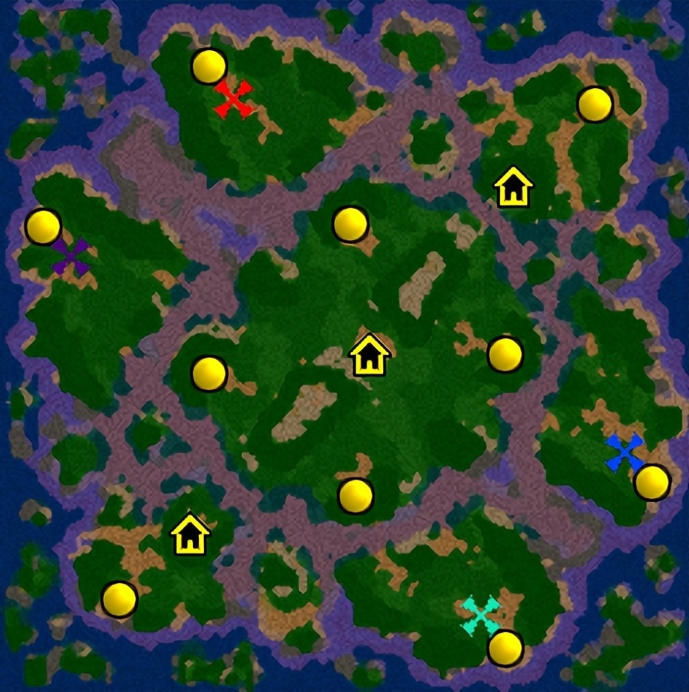 turtle rock(海龟岛)地形调整也不小,除了移除一些会影响玩家视野的