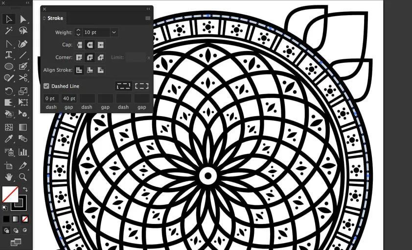 ai制作突尼斯图案