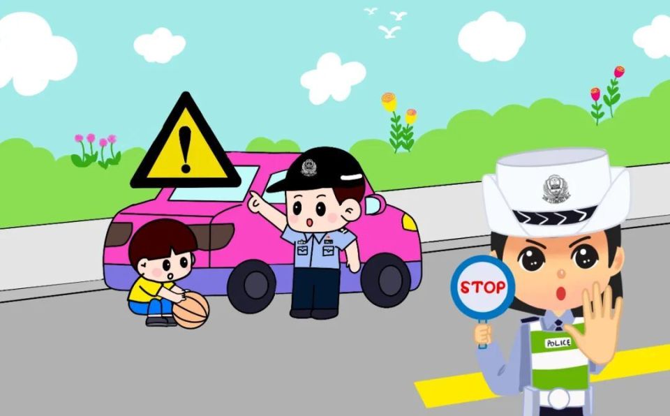 横过道路要走人行横道,过街天桥,地下通道等过街设施,不要抄近路翻越