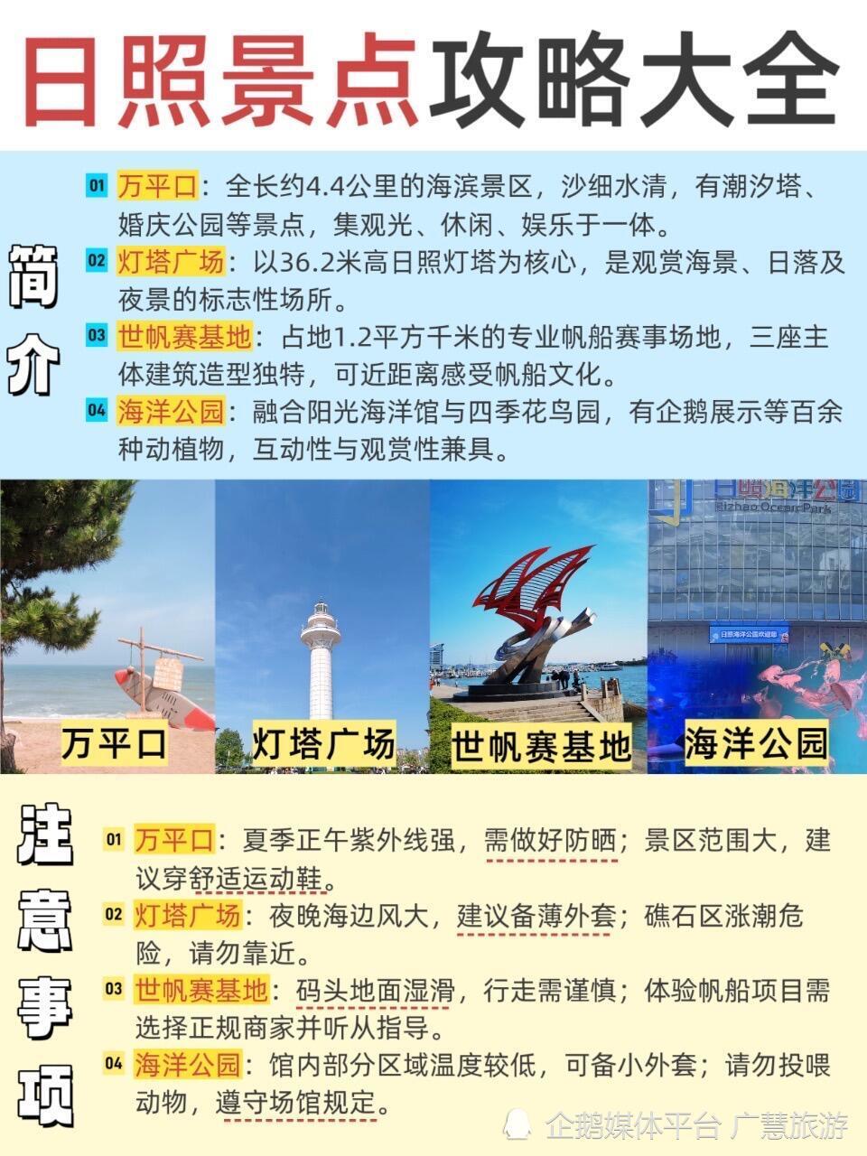 日照看海旅行,景点大全
