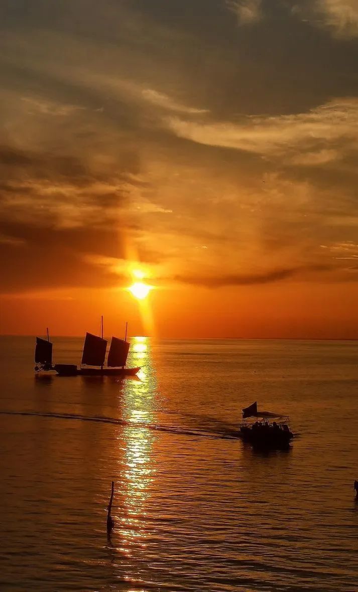 四季皆美来高邮湖邂逅一场绝美落日