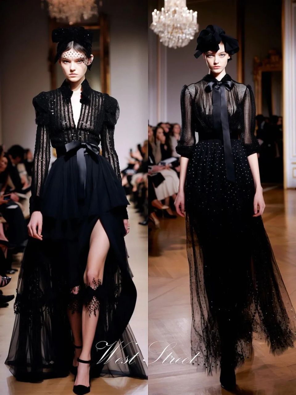 ai生成的不同款式风格的黑色礼服