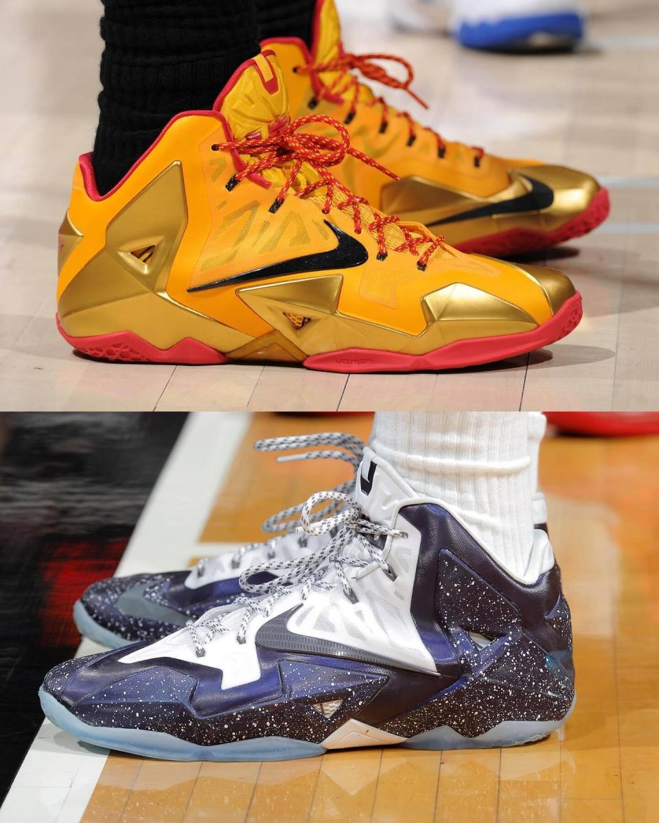 06机械感造型堪称一代经典!詹姆斯转发lbj11代战靴各种配色