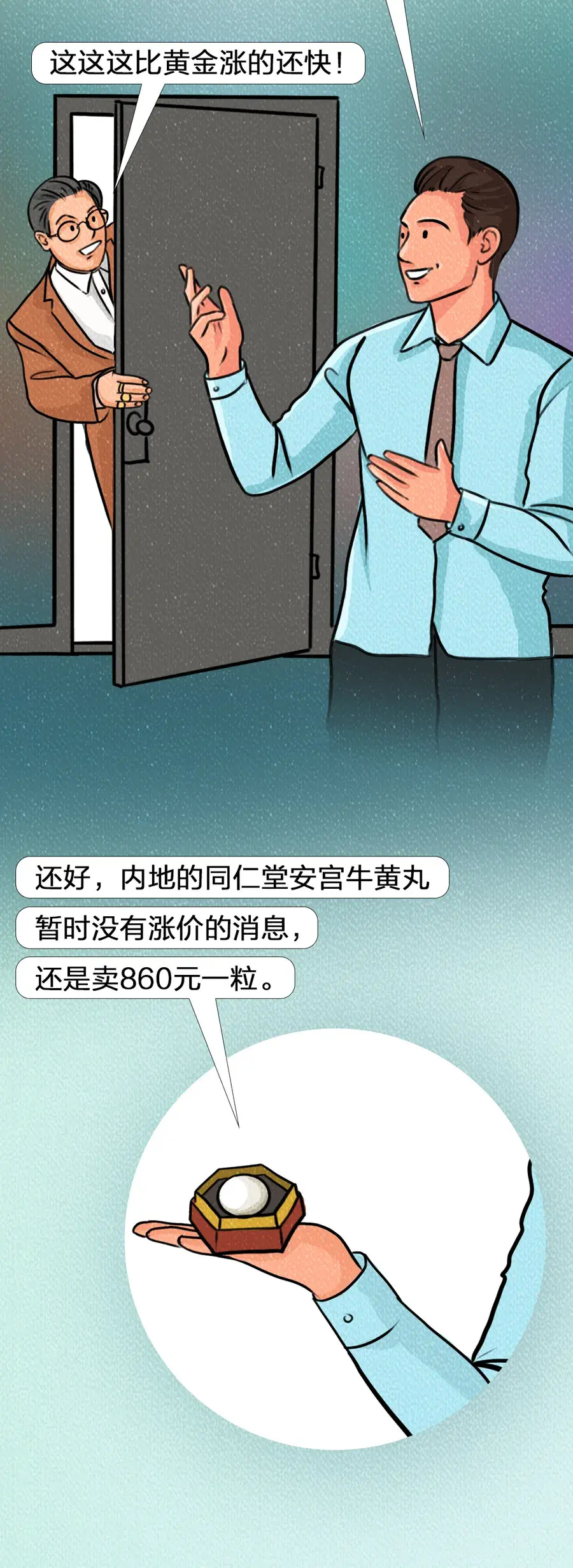 同仁堂董秘回应港版安宫牛黄丸的涨价,一方面是原材料上涨,另一方面