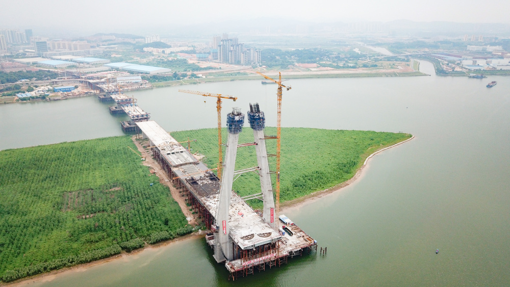香炉洲大桥建设有序推进