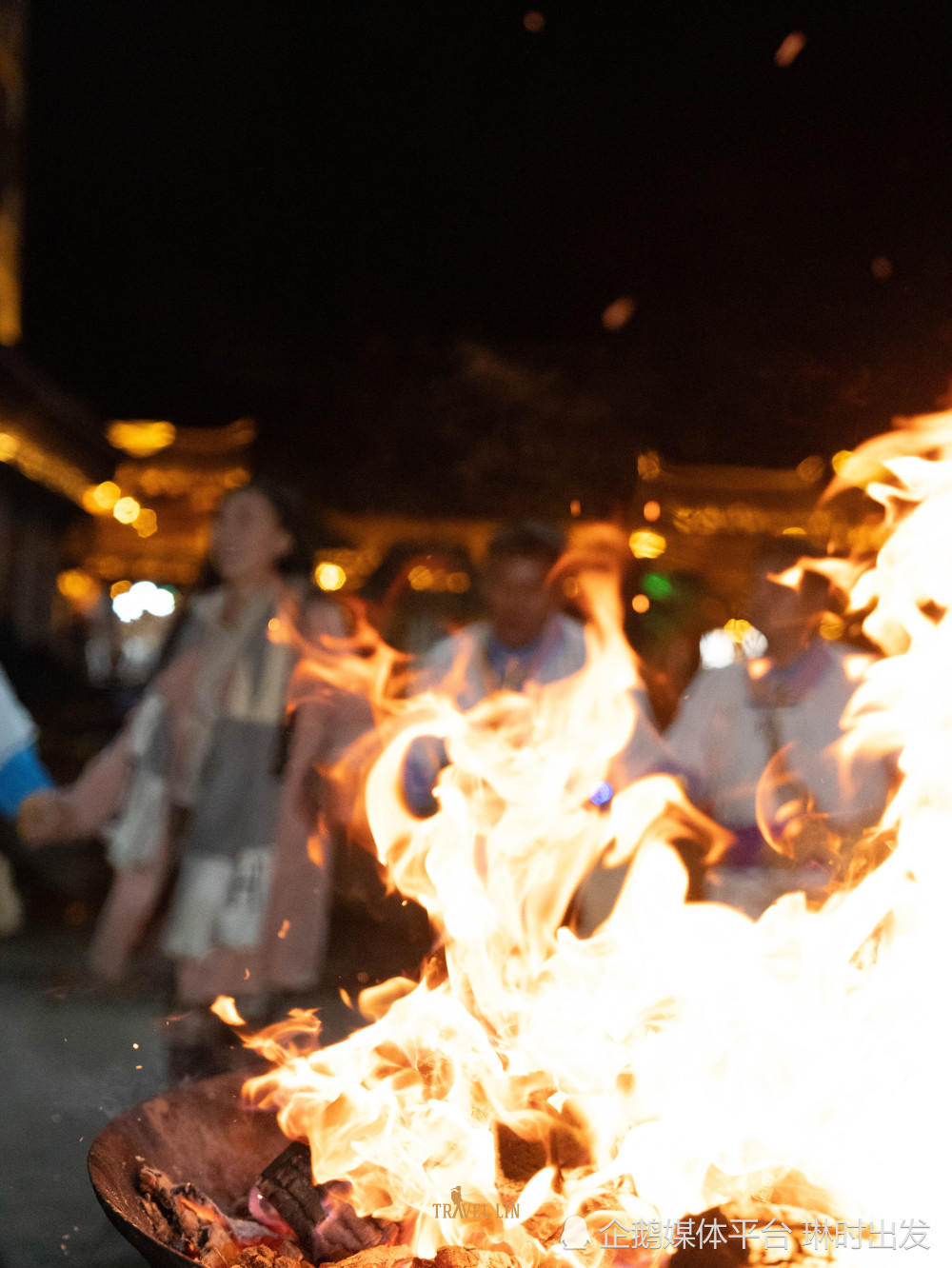 银匠村晚上最热闹的活动篝火晚会