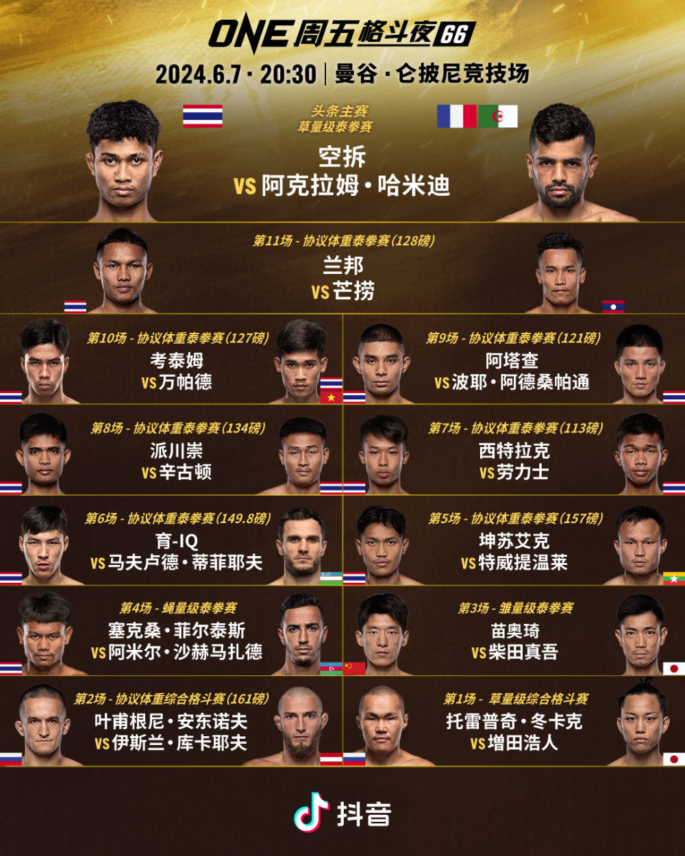 one167前瞻!泰国明星齐出战,缠斗王者挑战自我,格斗新星崛起