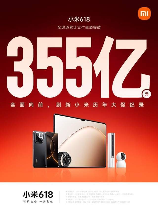 6月19日小米发布2025年618战报，