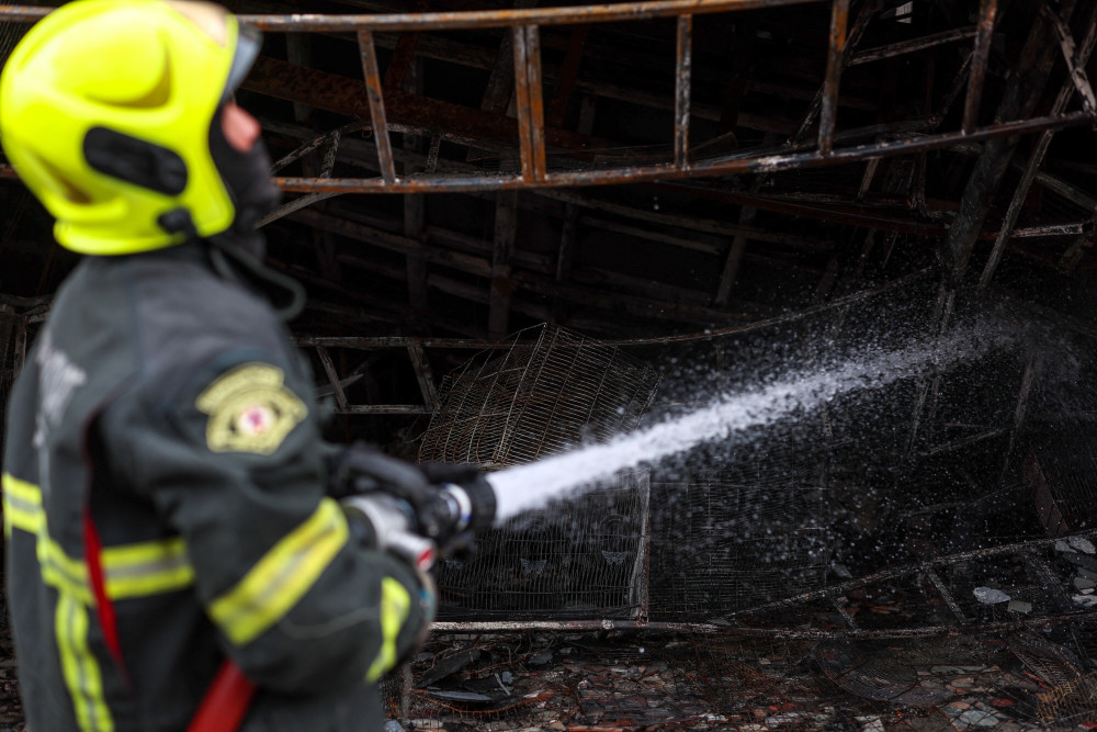 曼谷一市场发生火灾