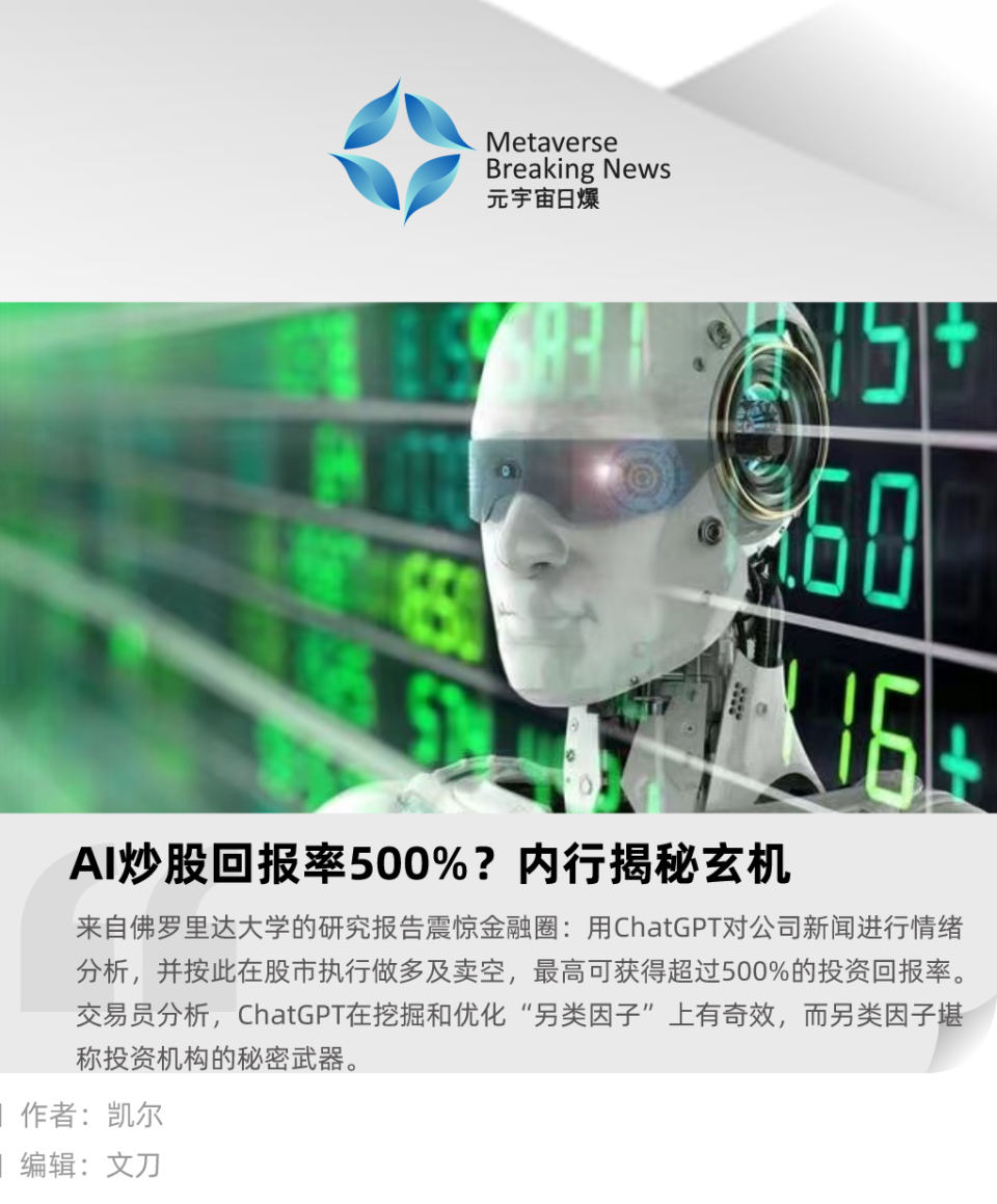 AI炒股回报率500%？内行揭秘玄机-腾讯新闻