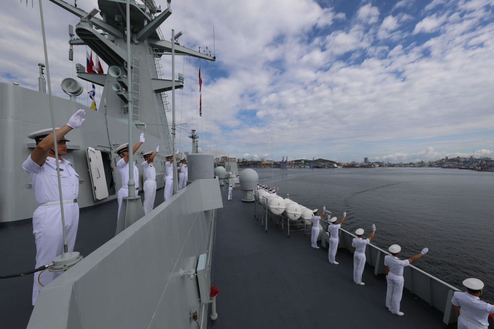 中国海军龙虎山舰,郑和舰结束对俄罗斯访问