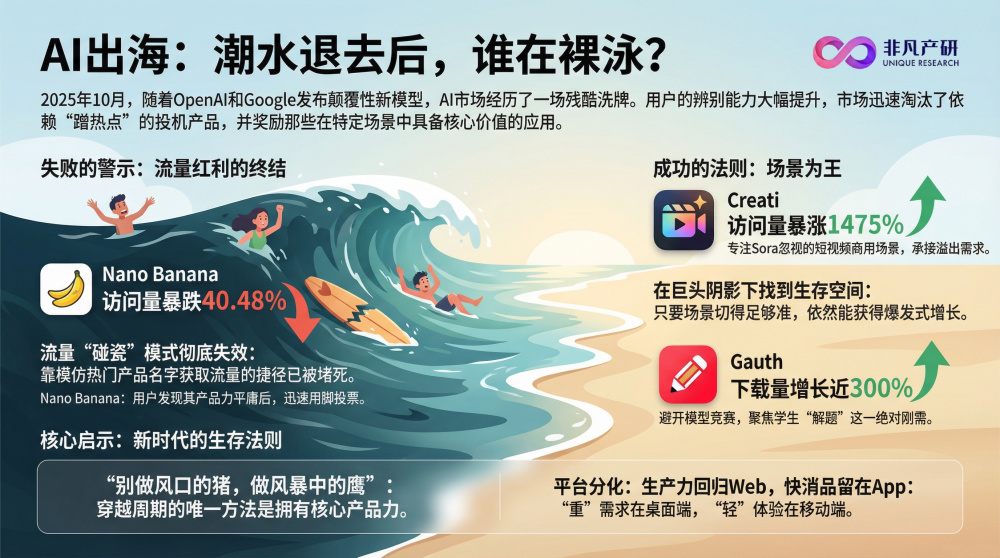 暴涨1475%与暴跌40%：Sora 2 落地后，谁接住了泼天的富贵？｜2025年10月AI百强榜 · 原文图片 1
