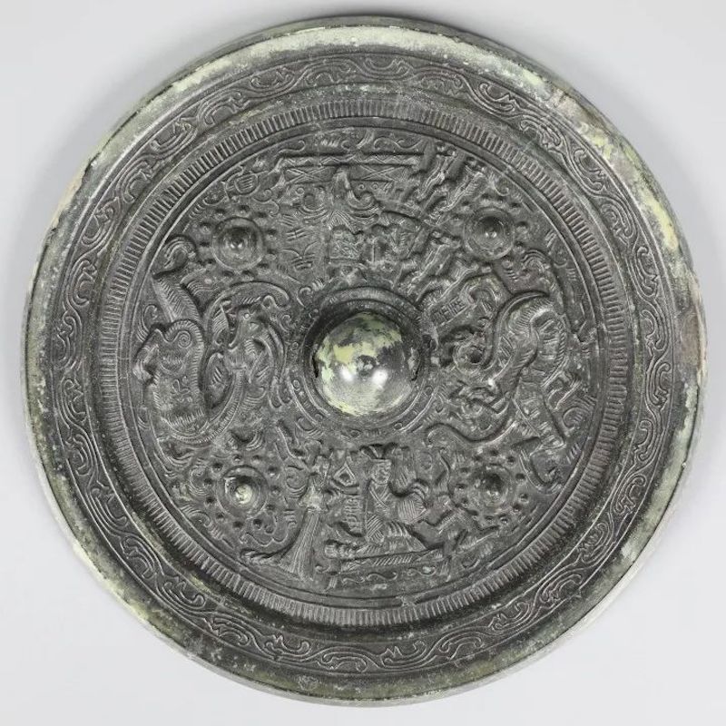 贴金彩绘石雕佛立像,北齐,青州博物馆藏渔猎采莲画像砖,东汉,四川