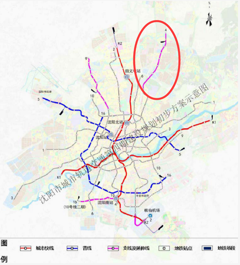 瀋陽地鐵四號線北延線來了沈北虎石臺板塊將要崛起