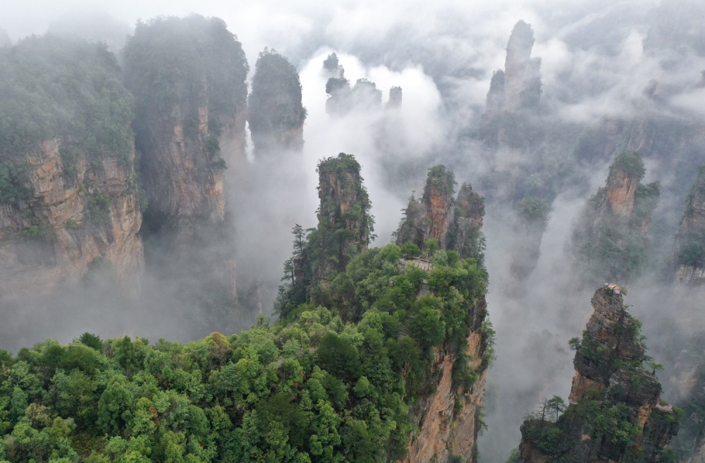 天子山云海图片