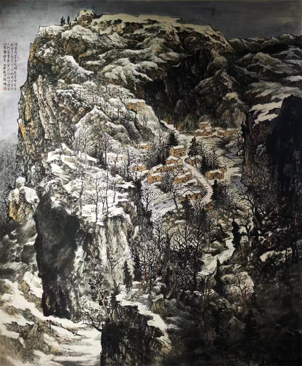 风光绝伦,"每次来青写生,都会住在崂山,颇有些躲进小楼成一统的感觉