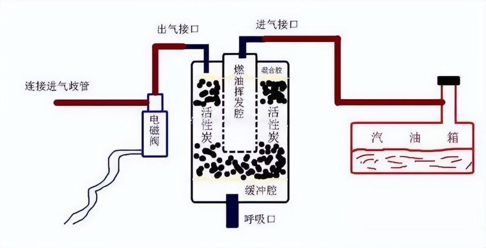 碳罐连接图图片