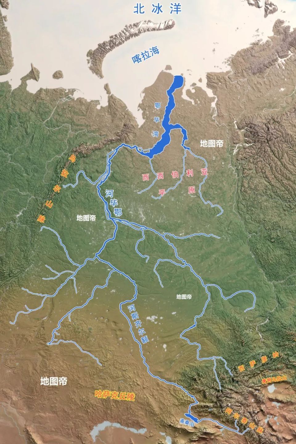 俄罗斯在西伯利亚三大河,全部流向北冰洋?
