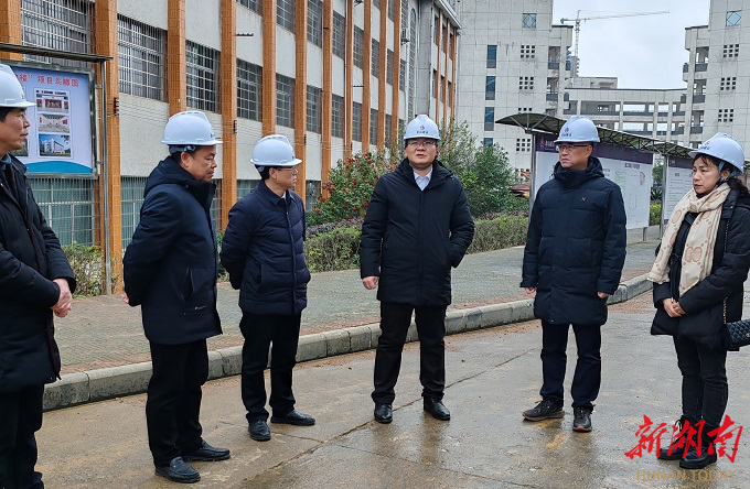 江永蒋剑平深入学校视察春季开学工作