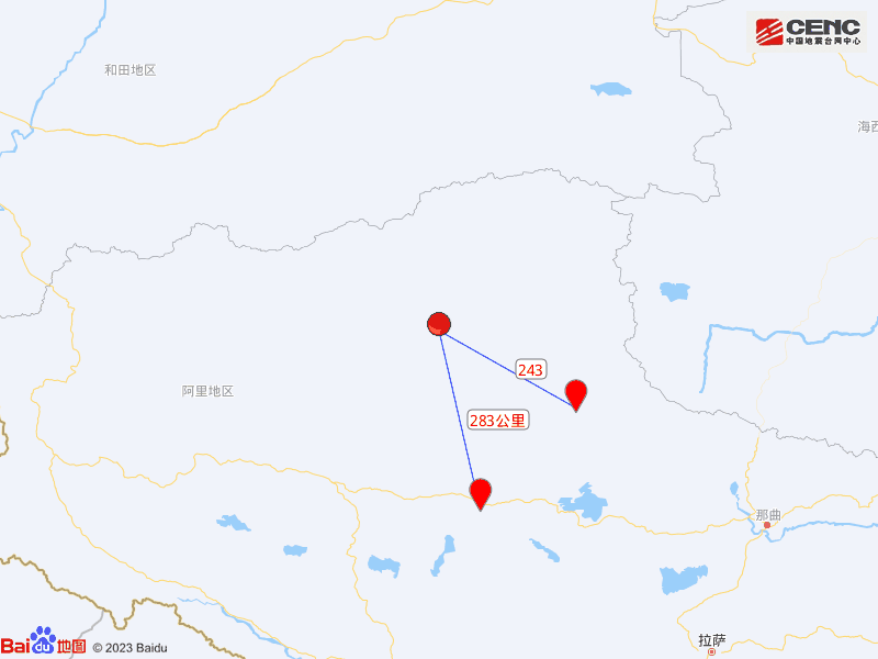西藏那曲市尼玛县发生40级地震