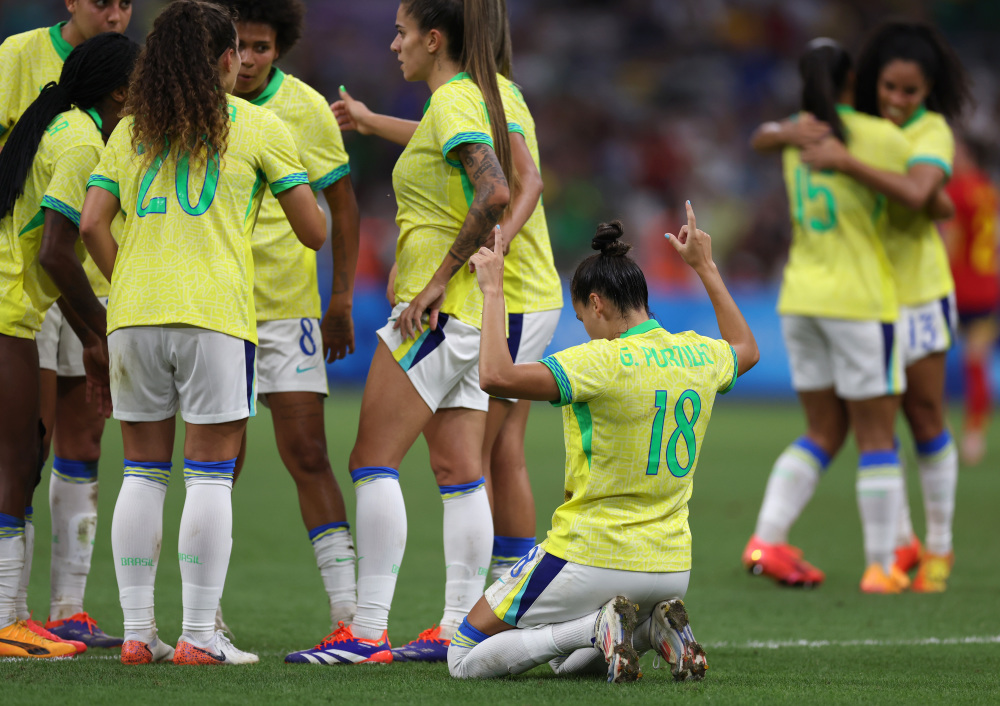 巴黎奥运会丨足球——巴西女足晋级决赛(2)