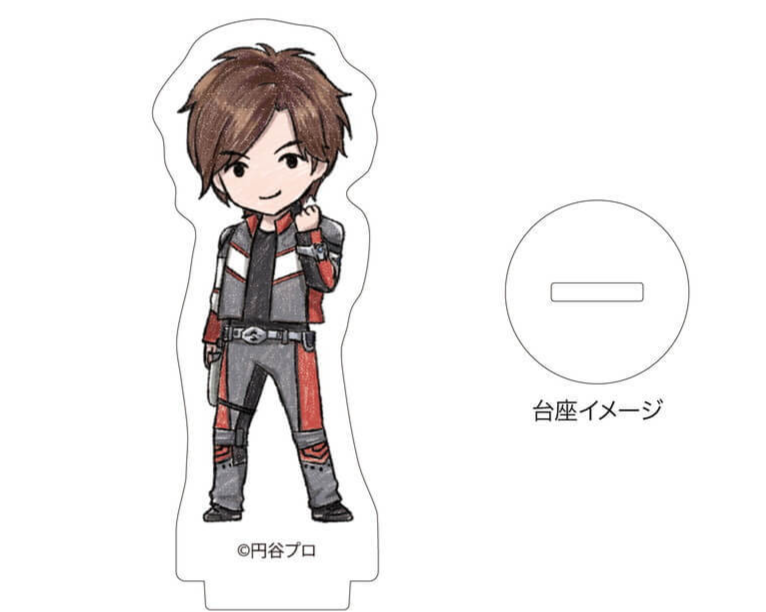 赛罗奥特曼15周年官方立牌 汇集了三位人间体和7种形态