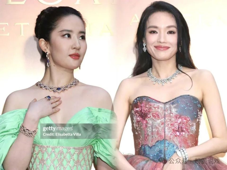 36岁刘亦菲和48岁舒淇同台,差距不是胖瘦那么简单