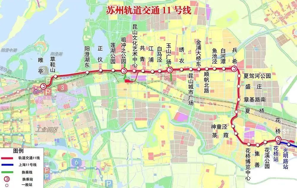 蘇州11號線明日開通初期運營滬蘇地鐵11號線首末班車時刻表請收好