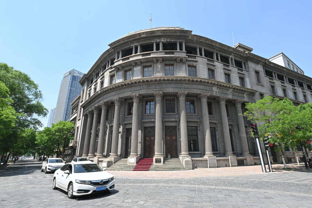 这是5月7日拍摄的位于天津解放北路78号的原中法工商银行大楼