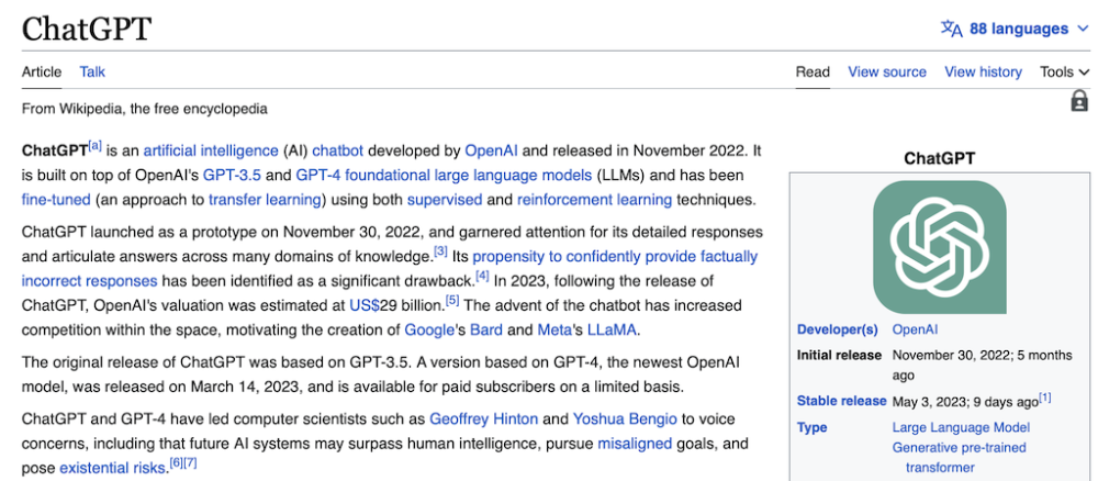 「ChatGPT挑战维基百科：AI编写条目，人工审阅何去何从？」