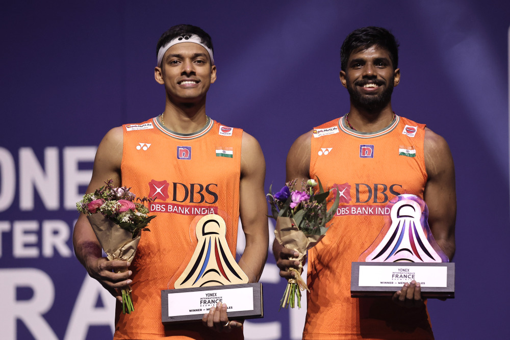 羽毛球法国公开赛印度组合男双夺冠