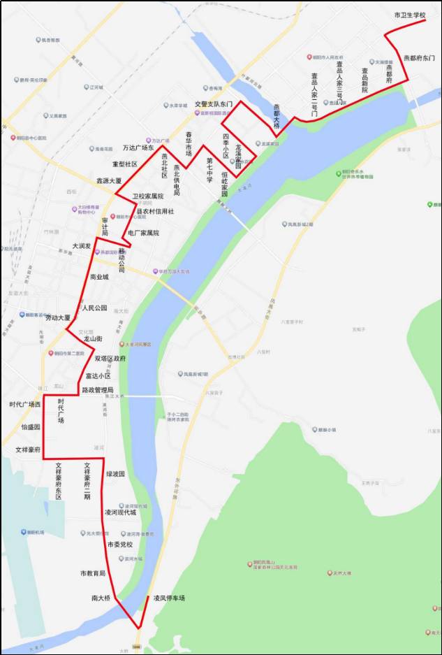 朝阳最新公交线路图!(抓紧收藏)