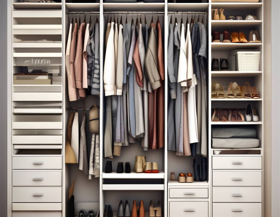 同样面积大小的2个衣柜——衣柜的内部结构布局设计不同,所带来的收纳