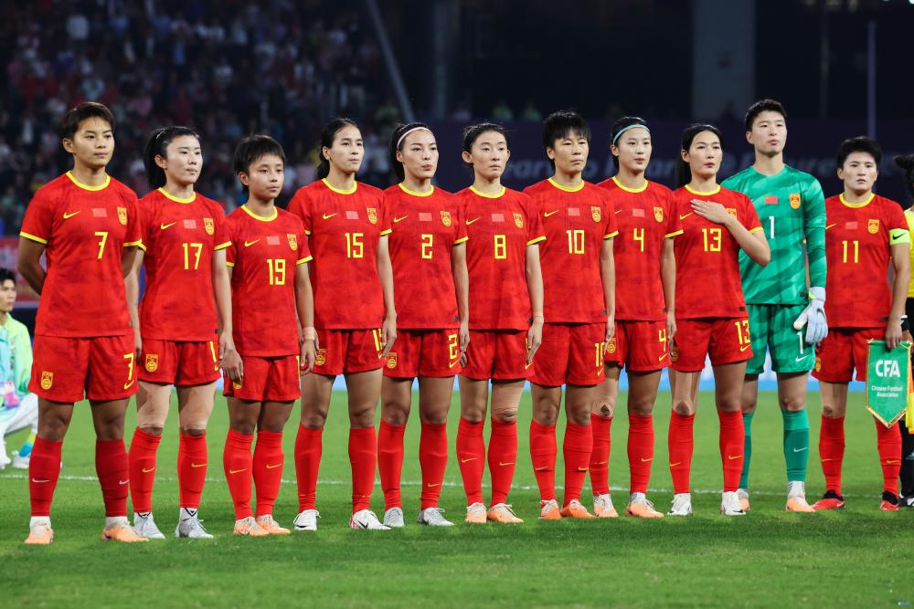 中国女足最新名单照片图片