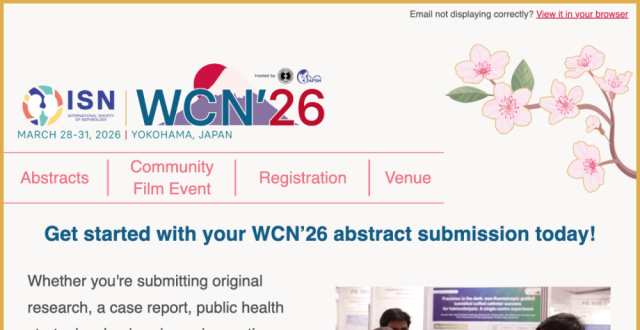 2026年世界肾脏病学大会（WCN）投稿开启！_腾讯新闻