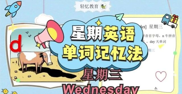 星期一到星期日的英语，正确的单词读音和默写技巧，你掌握了吗？_腾讯新闻
