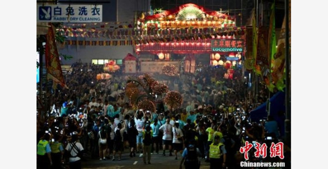 香港再次“点亮”舞火龙习俗 延续百年传统文化_腾讯新闻