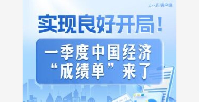 实现良好开局！一季度中国经济“成绩单”来了缩略图