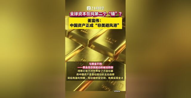 全球资本在找第二个“锚”？姜富伟：中国资产正成“非美避风港”_腾讯新闻