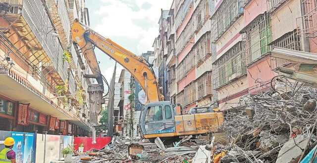 广州三元里抗英大街首拆工作启动 旧改房屋清租及搬空已近七成_腾讯新闻