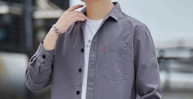 忽冷忽热的天气，一件“工装衬衫”就是男人全部的荷尔蒙。_腾讯新闻