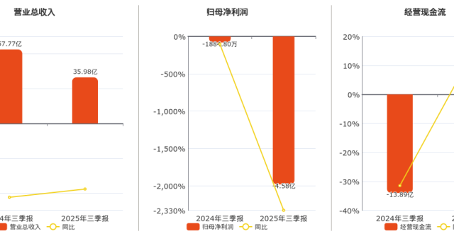 2025年三季报净利润为-4.58亿元，同比亏损放大_腾讯新闻