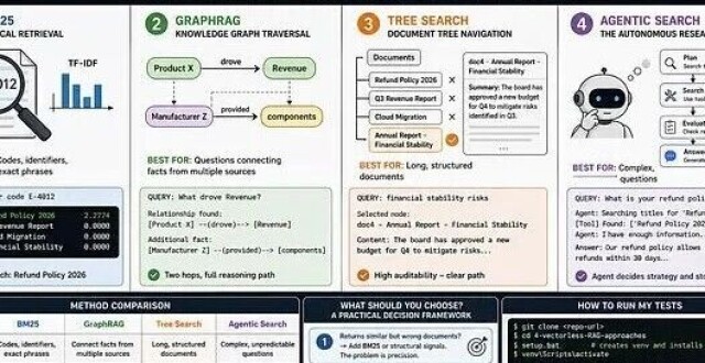 四种无向量RAG 方案实测:BM25、GraphRAG、Tree Search、Agent_腾讯新闻