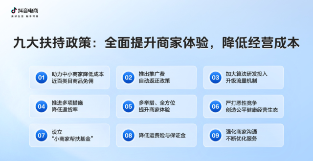 抖音电商公布九大商家扶持政策进度 2025年已补贴商家超30亿元_腾讯新闻