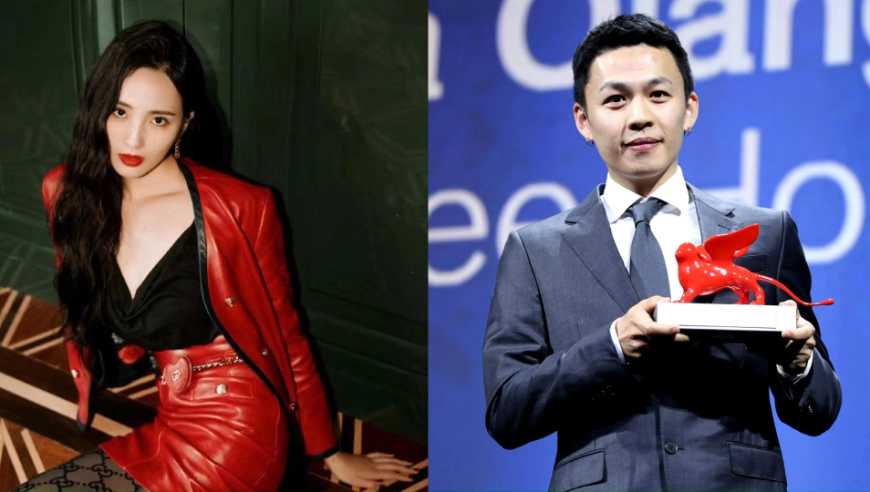 李鸿其在威尼斯获大奖,高调表白女友王紫璇,女方曾被传爷孙恋