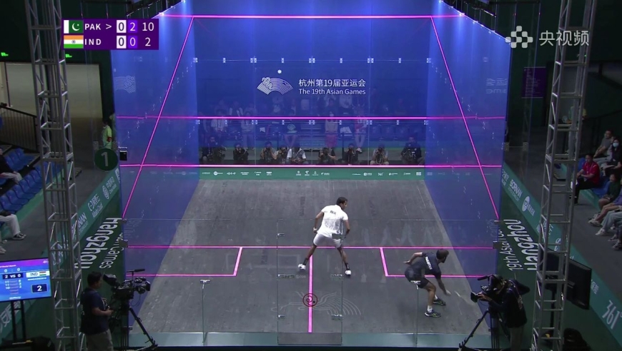 印度2-1逆转巴基斯坦 夺得壁球男子团体金牌