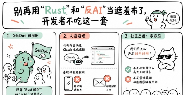 别再用“Rust”和“反AI”当遮羞布了，开发者不吃这一套_腾讯新闻
